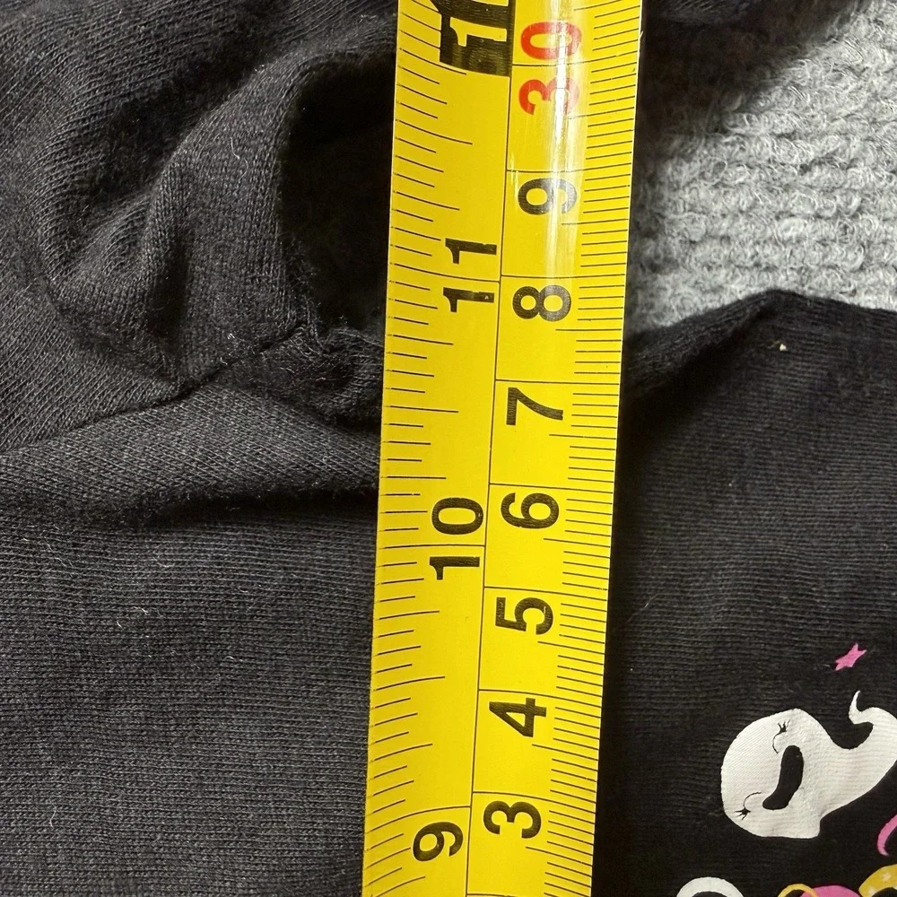 The Childrens Place Kids Halloween Shirt Black Long Sleeve Unicorn Pumpkins 4T